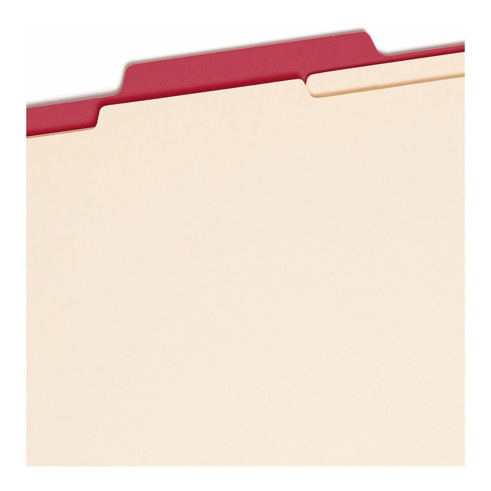 Smead Colored 2/5 Tab Cut Letter Recycled Classification Folder - 8 1/2" x 11" - 2" Expansion - 2 x 2B Fastener - 2" for Folder - Top Tab Location - Right of Center Tab Position - 2 Divider - 14 pt. -. Picture 7