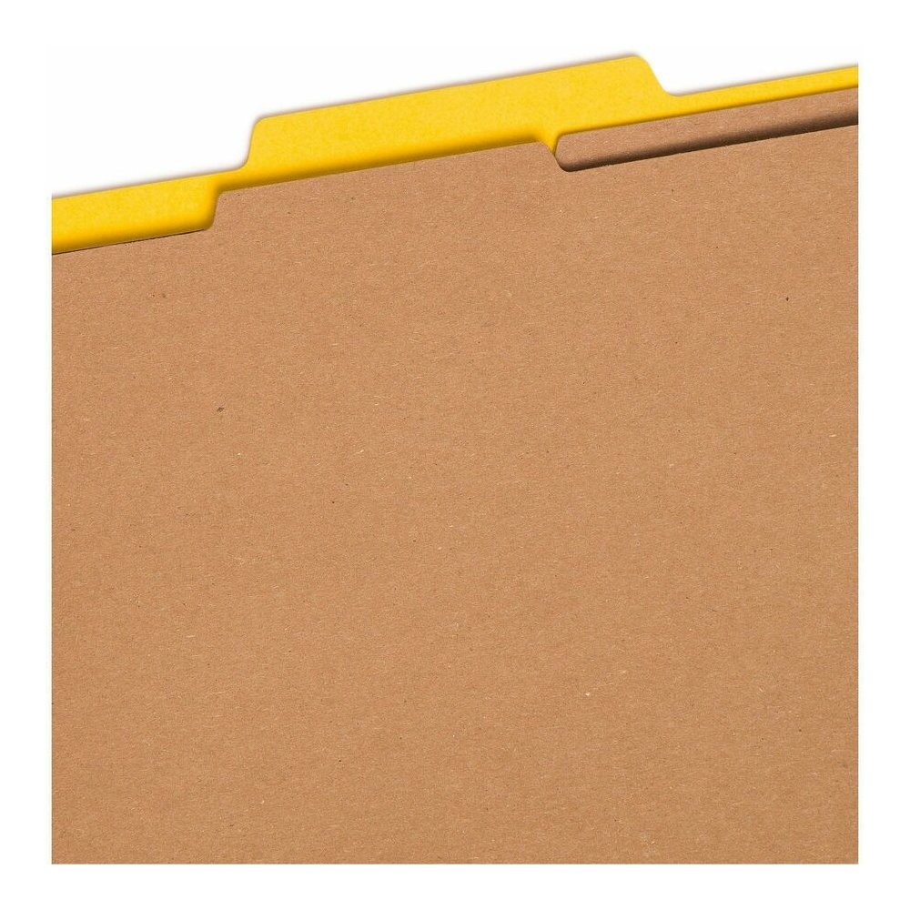 Smead SafeSHIELD 2/5 Tab Cut Letter Recycled Classification Folder - 8 1/2" x 11" - 2" Expansion - 2 x 2S Fastener - 2" for Folder - Top Tab Location - Right of Center Tab Position - 2 Divider - 25 pt. Picture 10