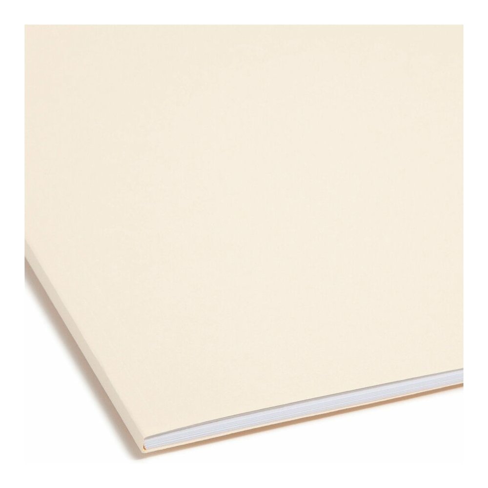 Smead Straight Tab Cut Letter Recycled Fastener Folder - 8 1/2" x 11" - 3/4" Expansion - 2 x 2K Fastener - 2" for Folder - 11 pt. - 2 Plys - Manila - Reinforced Tab - 10% Recycled - 50 / Box. Picture 8