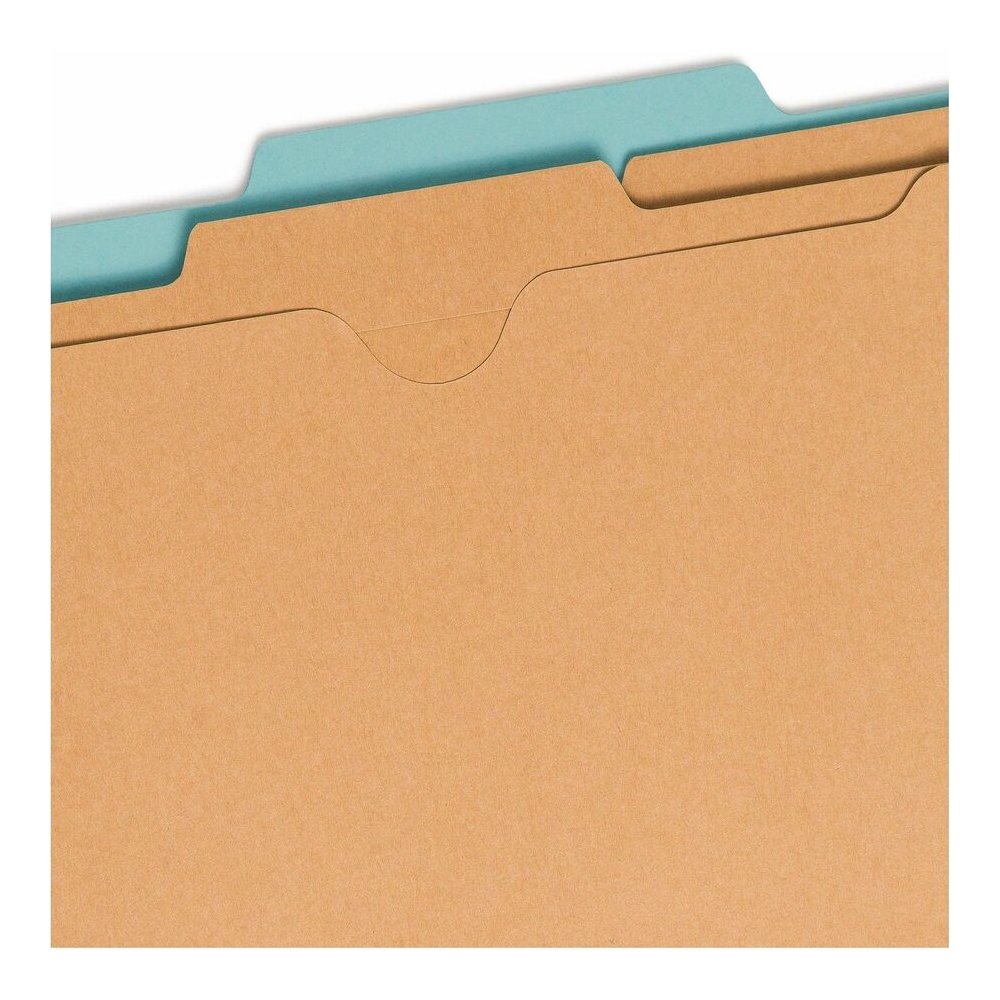 Smead SafeSHIELD 2/5 Tab Cut Legal Recycled Classification Folder - 8 1/2" x 14" - 2" Expansion - 2 x 2S Fastener - 2" for Folder - 2 Pocket - Top Tab Location - Right of Center Tab Position - 2 Divid. Picture 9