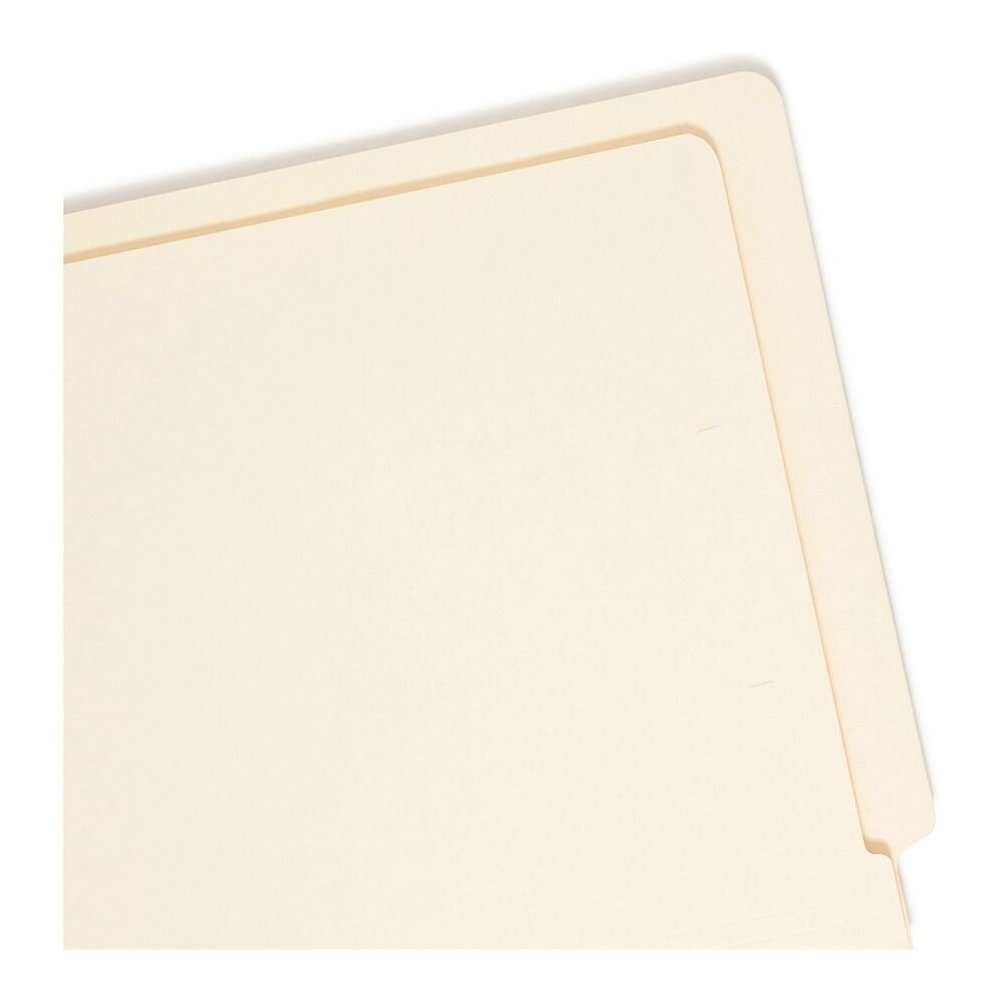 Smead Straight Tab Cut Letter Recycled End Tab File Folder - 8 1/2" x 11" - 3/4" Expansion - 11 pt. - 2 Plys - Manila - Durable - 10% Recycled - 100 / Box. Picture 8