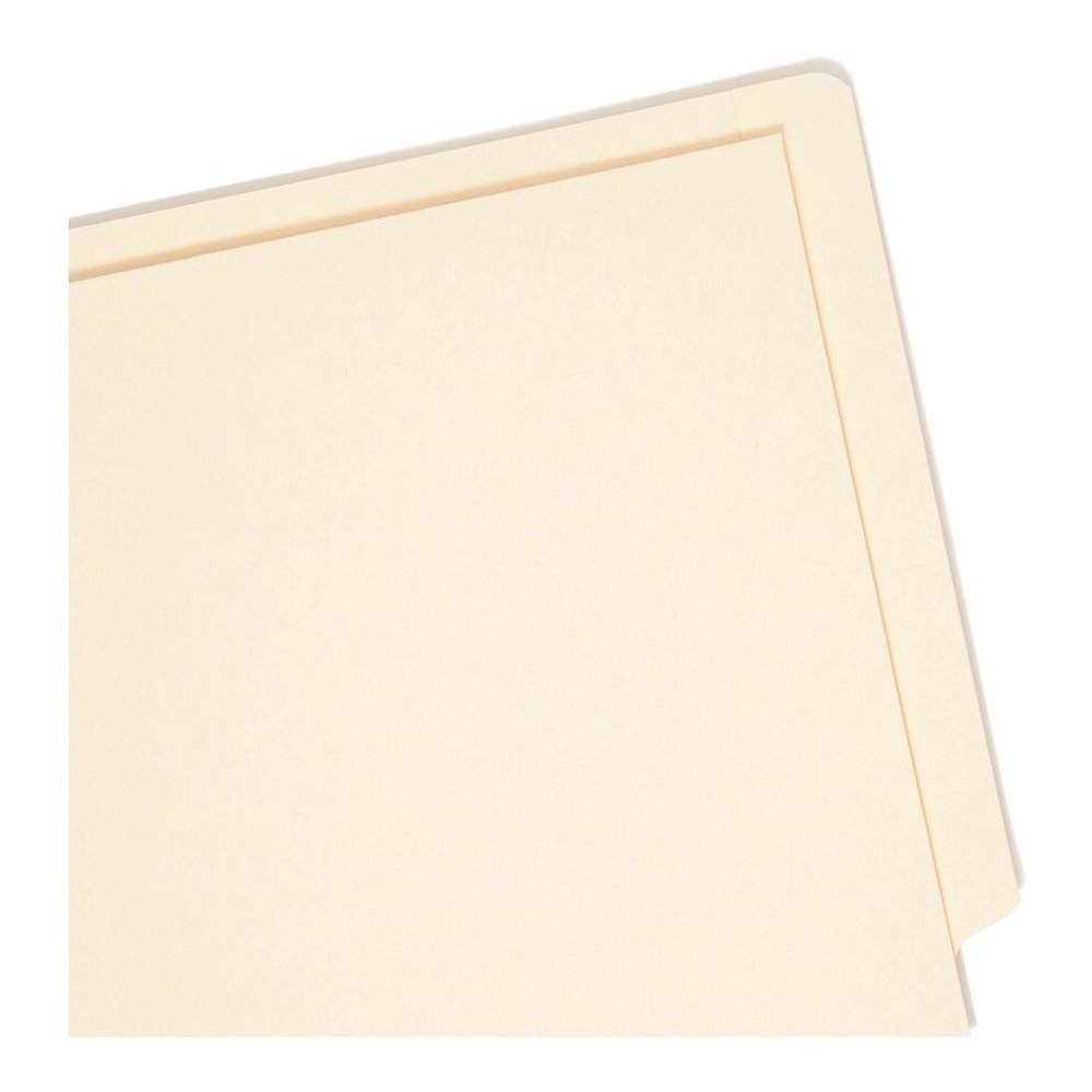 Smead Straight Tab Cut Letter Recycled File Pocket - 8 1/2" x 11" - 1 Pocket - 11 pt. - 2 Plys - Manila - Heavyweight Cover, Embossed - 10% Recycled - 50 / Box. Picture 10