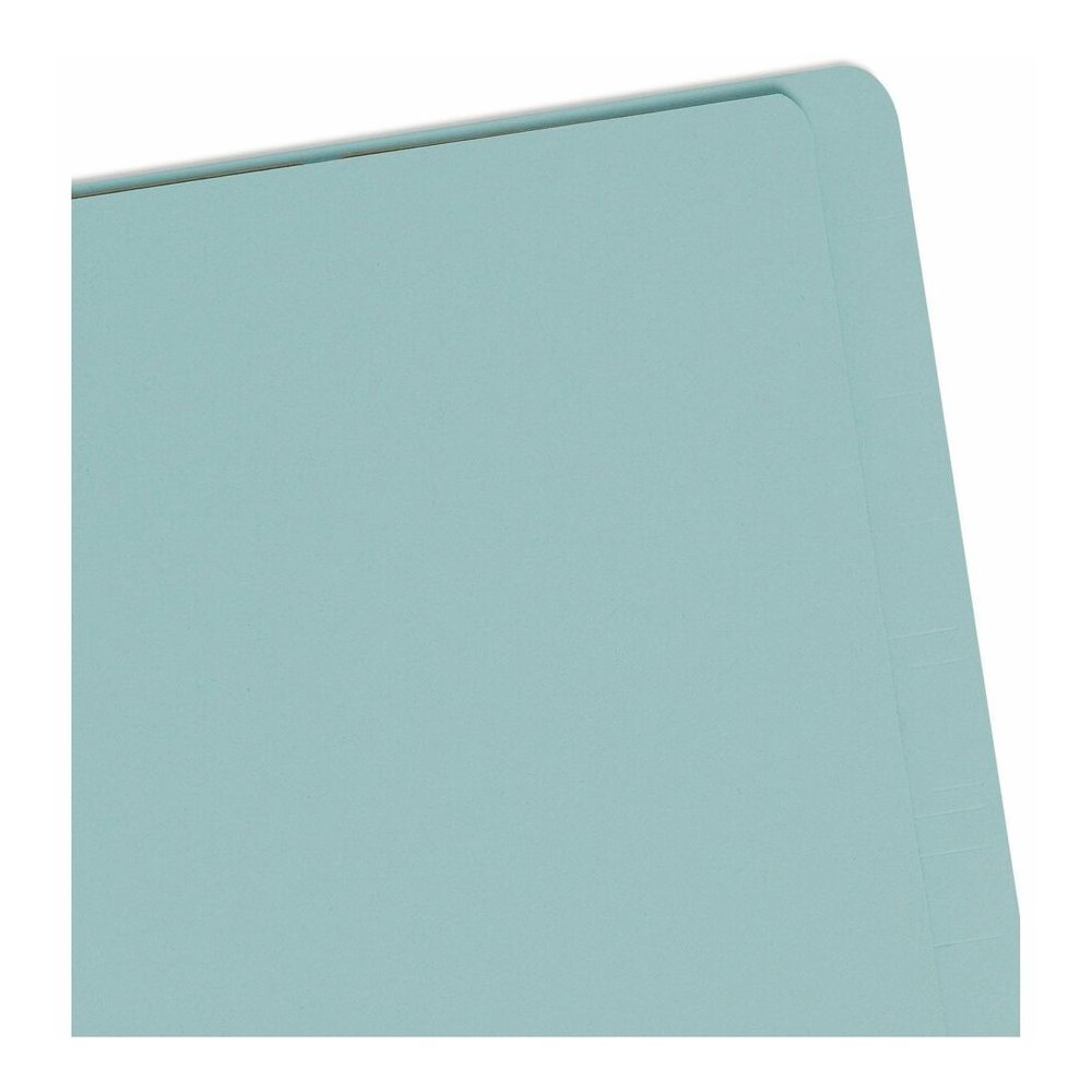 Smead Straight Tab Cut Letter Recycled Classification Folder - 8 1/2" x 11" - 2" Expansion - 2 x 2S Fastener - 2" for Folder - End Tab Location - 2 Divider - 25 pt. - Pressboard - Blue - 100% Recycled. Picture 6
