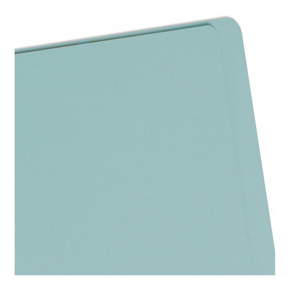 Smead Legal Recycled Classification Folder - 8 1/2" x 14" - 2" Expansion - 2 x 2S Fastener - 2" for Folder - End Tab Location - 2 Divider - 25 pt. - Pressboard - Blue - 100% Recycled - 10 / Box. Picture 6