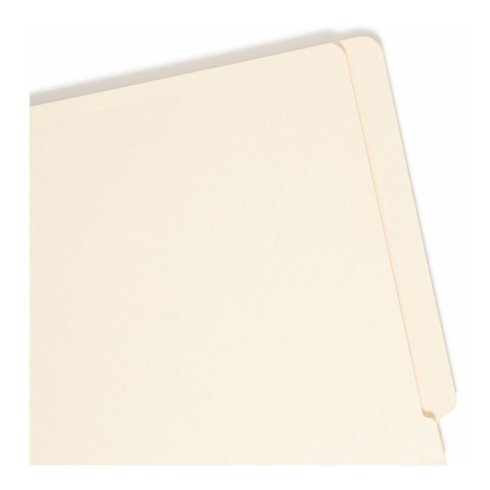 Smead Straight Tab Cut Letter Recycled Fastener Folder - 8 1/2" x 11" - 3/4" Expansion - 2 x 2B Fastener - 2" for Folder - End Tab Location - 14 pt. - 2 Plys - Manila - Embossed - 10% Recycled - 50 / . Picture 7