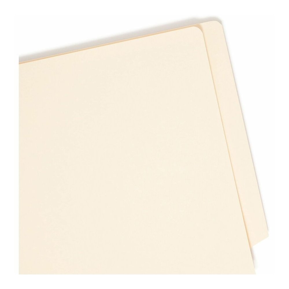 Smead Straight Tab Cut Letter Recycled Fastener Folder - 8 1/2" x 11" - 1 1/2" Expansion - 2 x 2B Fastener - 2" for Folder - End Tab Location - 14 pt. - 2 Plys - Manila - Reinforced Tab, Heavyweight C. Picture 7