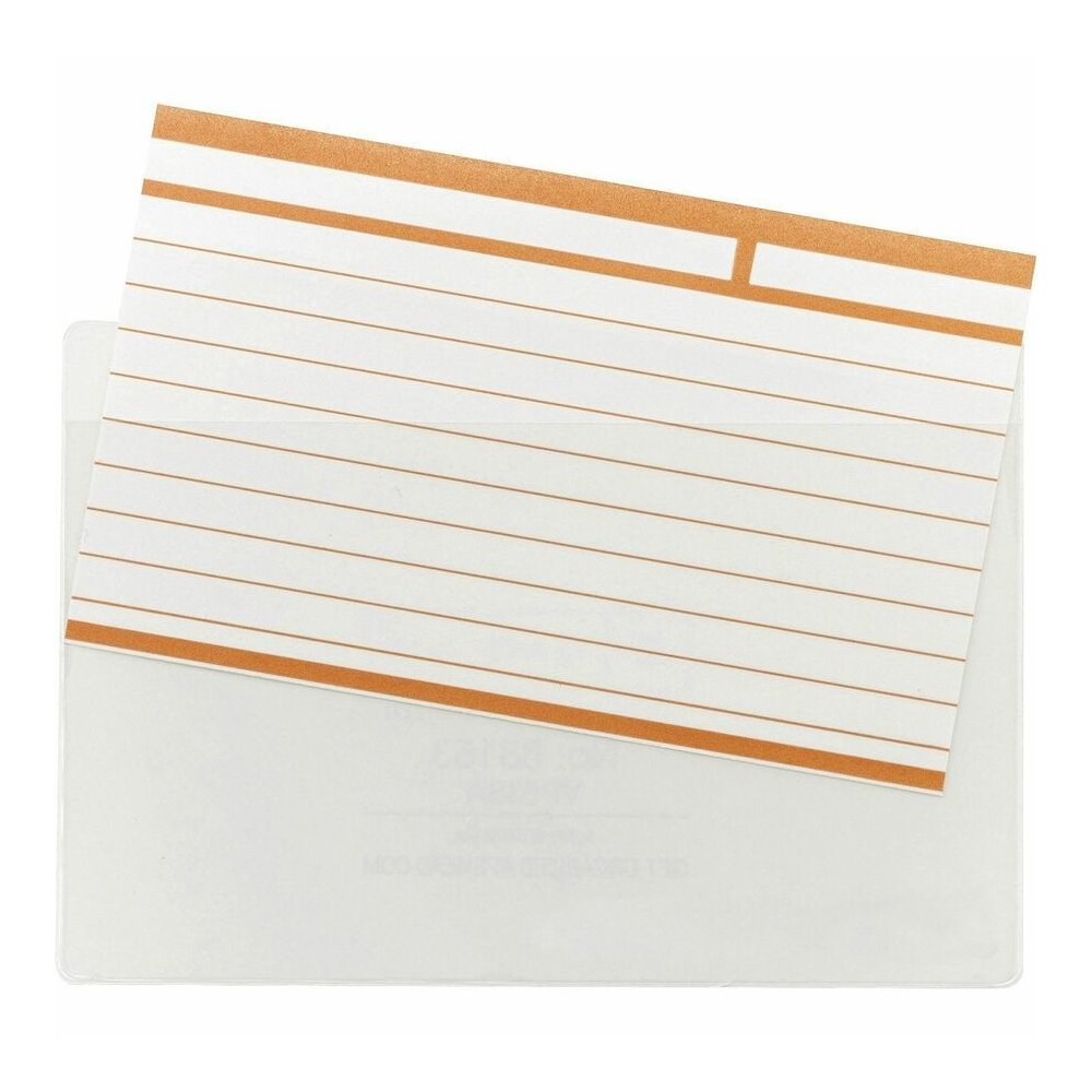 Smead Self-Adhesive Pockets - For 5 5/16" x 3 5/8" Sheet - Clear - Poly - 100 / Box. Picture 13