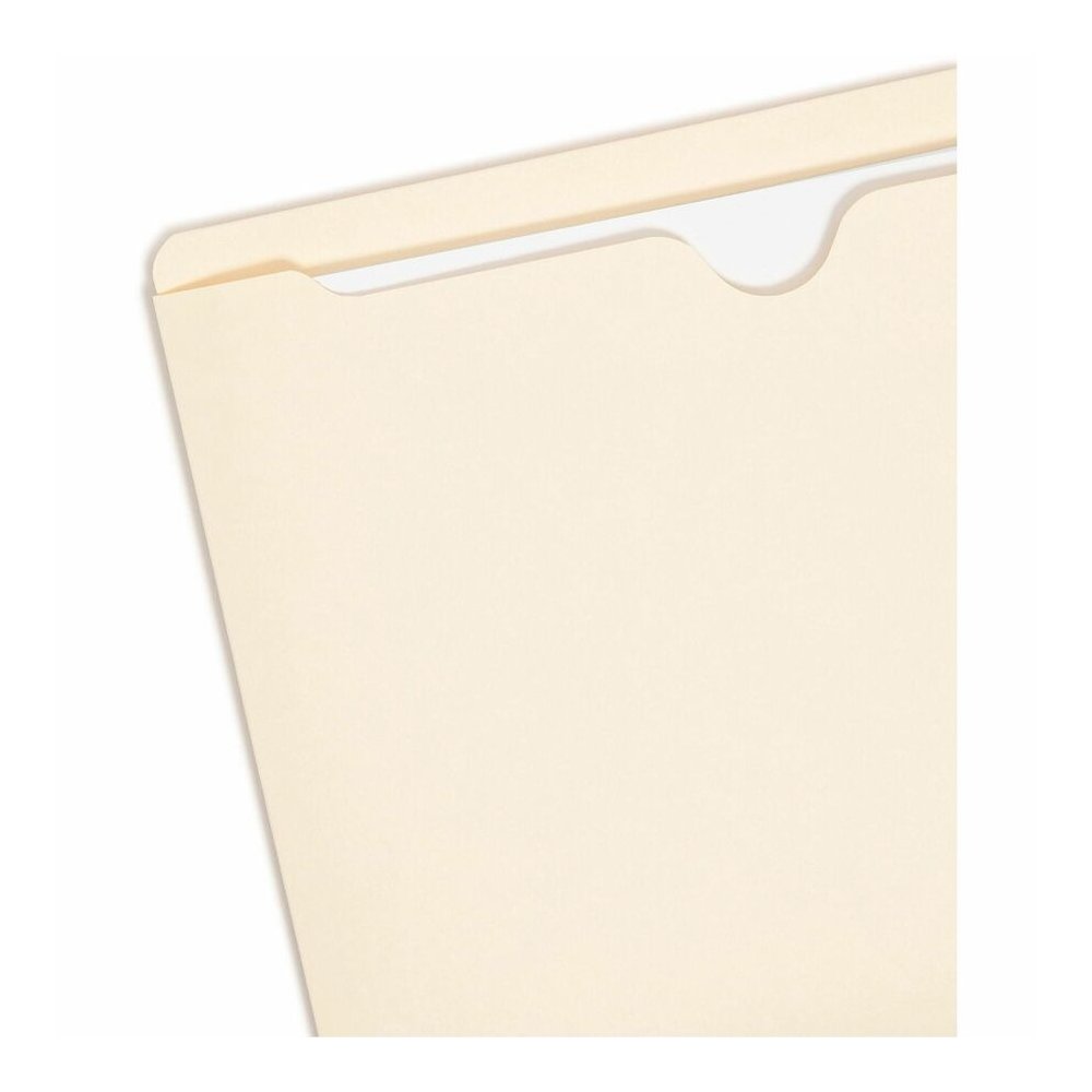 Smead Straight Tab Cut Letter Yes File Jacket - 8 1/2" x 11" - 11 pt. - 2 Plys - Manila - Reinforced, Slip Resistant - 10% Recycled - 100 / Box. Picture 10