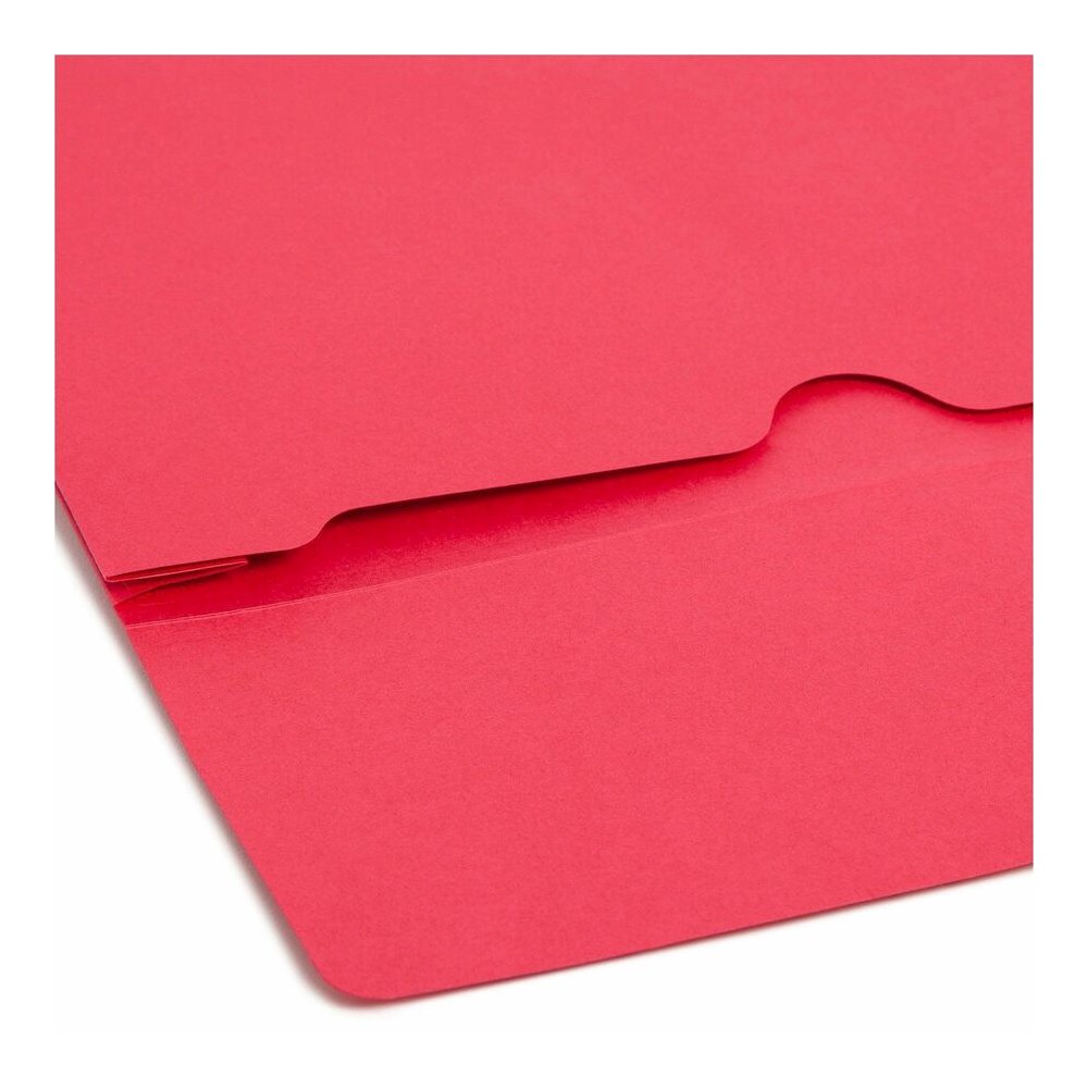 Smead Recycled File Wallet - 11 3/4" x 9 1/2" - 2" Expansion - 11 pt. - Blue, Green, Red, Yellow - Elastic Closure, Heavy Duty, Flap Closure - 10% Recycled - 50 / Box. Picture 12
