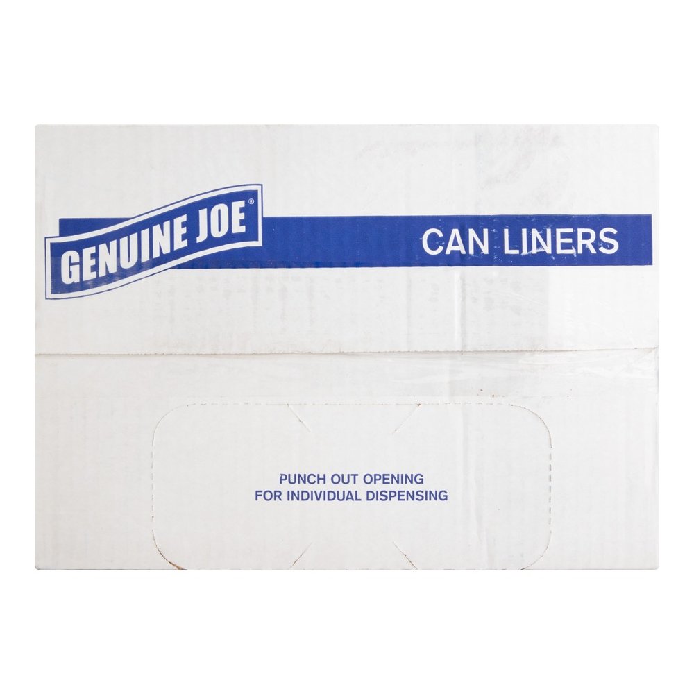 Genuine Joe Economy High-Density Can Liners - Medium Size - 33 gal Capacity - 39" Length x 33" Width x 0.35 mil (9 Micron) Thickness - High Density - Translucent - Resin - 500 / Carton. Picture 6
