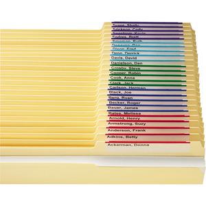 Smead Viewables Premium 3D hanging Folder Tabs and Labels - 1.25" Width x 3.50" Length. Picture 8