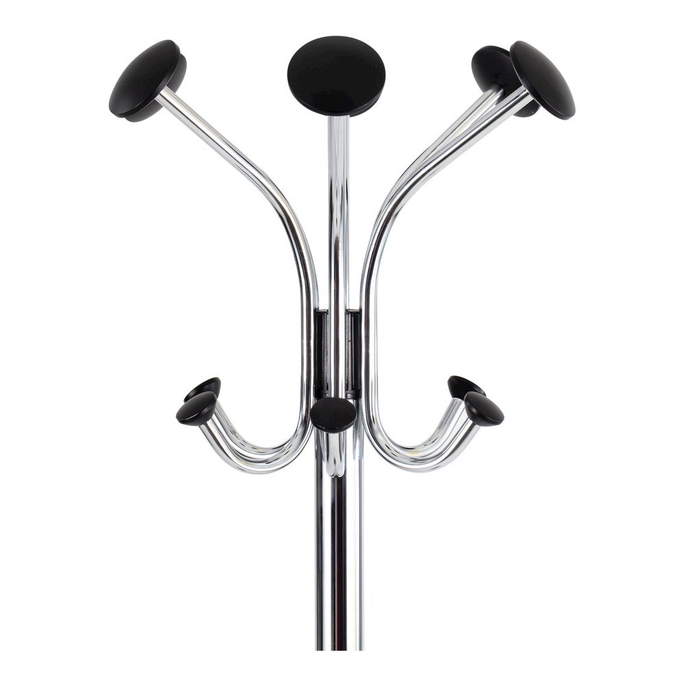 Alba Classic Coat Stand - 6 Hooks - 6 Pegs - 70.5" Height - for Garment, Clothes - Stainless Steel - 1 Each. Picture 8