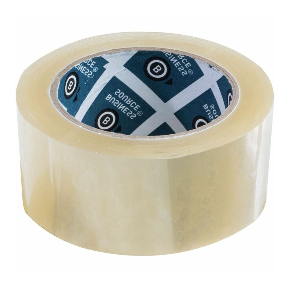 Business Source Heavy-duty Packaging Tape - 54.67 yd Length x 1.88" Width - 3" Core - Clear - Pressure-sensitive Poly - 3.54 mil - Rubber Backing - Tear Resistant, Split Resistant, Breakage Resistance. Picture 13