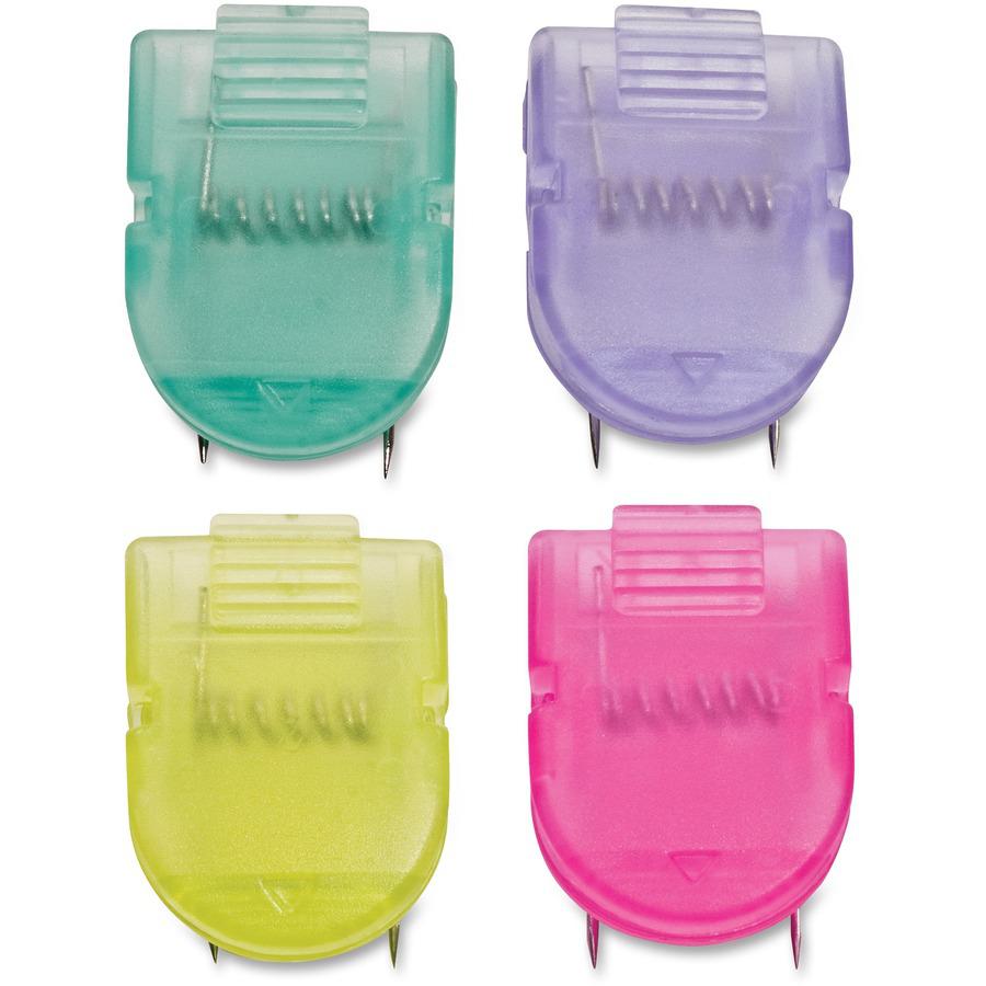 Advantus Brightly Colored Panel Wall Clips - for Paper Clip - Repositionable - 50 / Box - Assorted. Picture 4