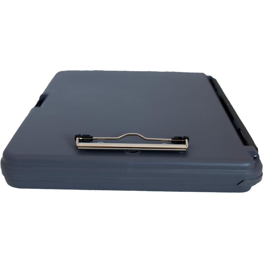 Saunders Workmate Storage Clipboard - 0.50" Clip Capacity - Polypropylene - Gray, Charcoal - 1 Each. Picture 9