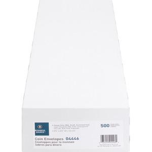 Business Source Little Coin No. 7 Kraft Envelopes - Coin - #7 - 3 1/2" Width x 6 1/2" Length - 28 lb - Gummed - Brown Kraft - Kraft - 500 / Box. Picture 12