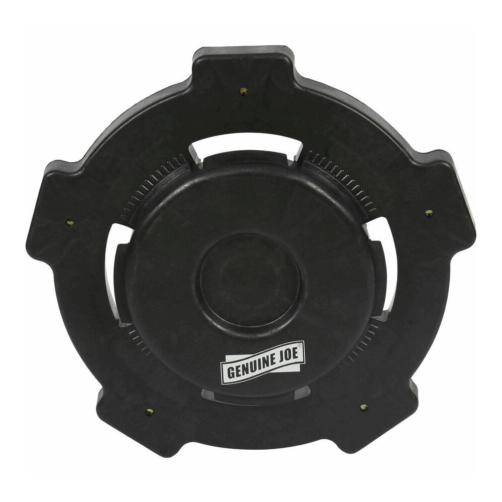 Genuine Joe 17.9" Round Dolly - 5 Casters - 3" Caster Size - Resin - 6.30" Height - Black - 1 Each. Picture 9