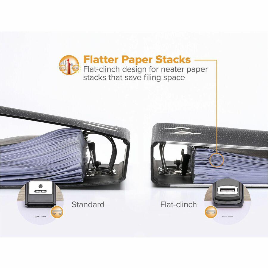 Bostitch EZ Squeeze Antimicrobial Heavy Duty Stapler - 130 Sheets Capacity - 210 Staple Capacity - Full Strip - 1 Each - Black. Picture 8