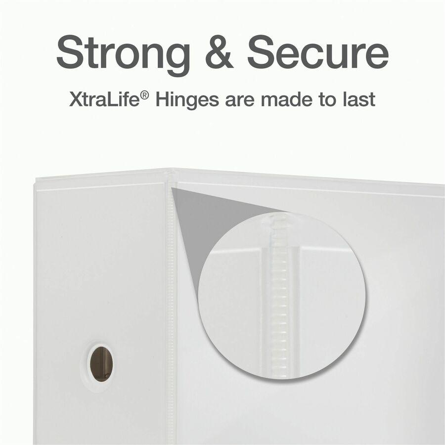 Cardinal Xtralife ClearVue Locking Slant-D Binders - 6" Binder Capacity - Letter - 8 1/2" x 11" Sheet Size - 1300 Sheet Capacity - 5 1/2" Spine Width - 3 x D-Ring Fastener(s) - 2 Inside Front & Back P. Picture 4