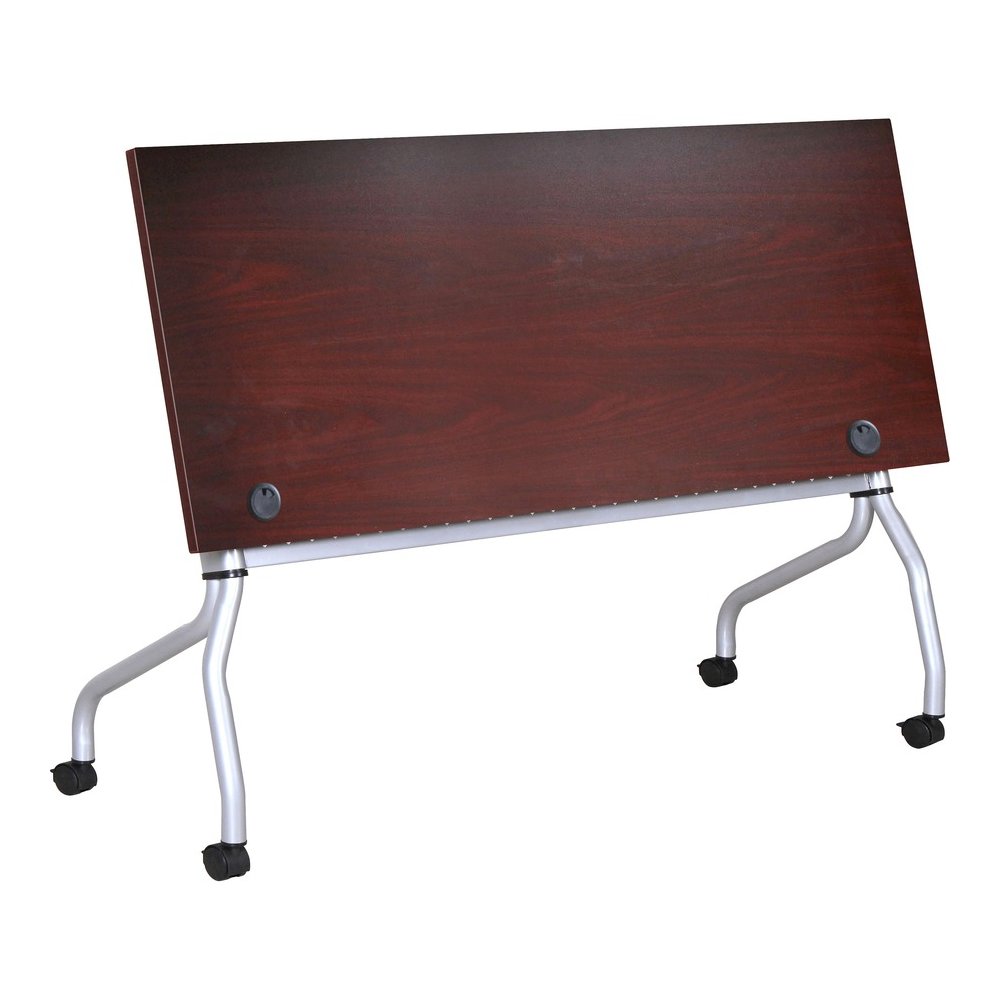 Lorell Flip Top Training Table - Rectangle Top - Four Leg Base - 4 Legs - 23.60" Table Top Width x 72" Table Top Depth - 29.50" Height x 70.88" Width x 23.63" Depth - Training - Assembly Required - Ma. Picture 13