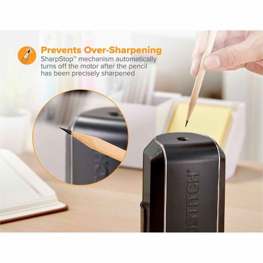 Bostitch Vertical Electric Pencil Sharpener - Desktop - 1 Hole(s) - Black - 1 Each. Picture 7