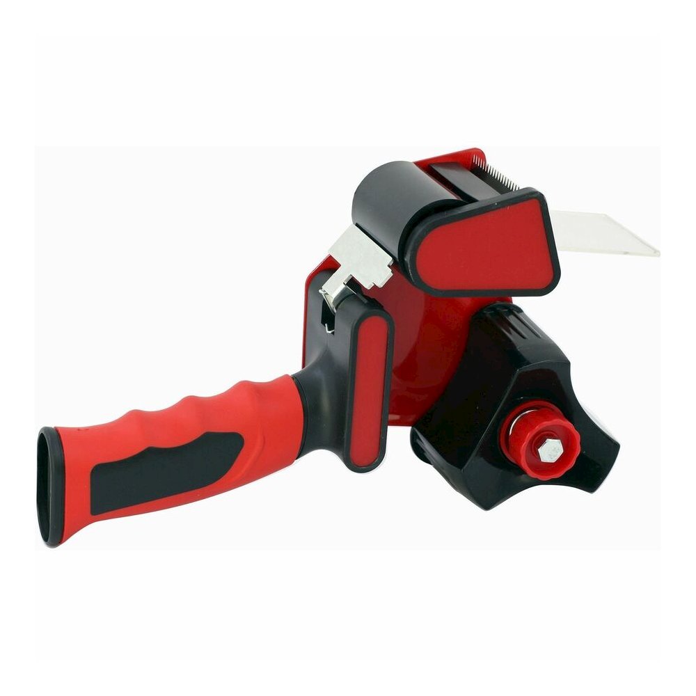 Sparco Handheld Tape Dispenser - 3" Core - Refillable - Ergonomic Design, Adjustable Tension Mechanism, Durable - Red, Black - 1 Each. Picture 14