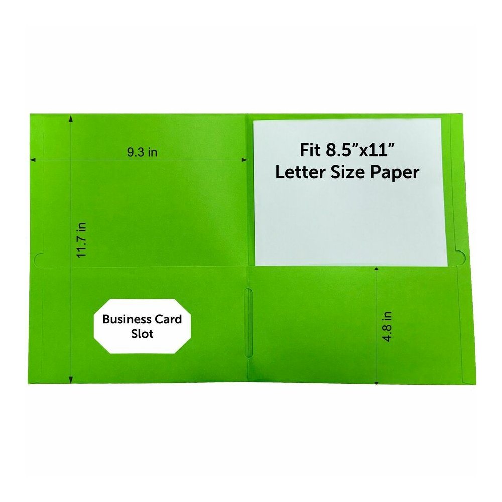 Sparco Letter Pocket Folder - 8 1/2" x 11" - 2 Internal Pocket - Leatherette - Assorted - 25 / Box. Picture 9