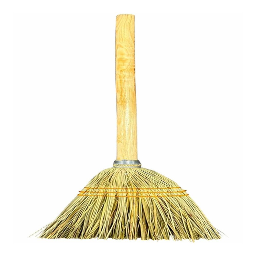 Genuine Joe Lobby Broom - 40" Overall Length - Wood Handle - Natural - 12 / Carton. Picture 4