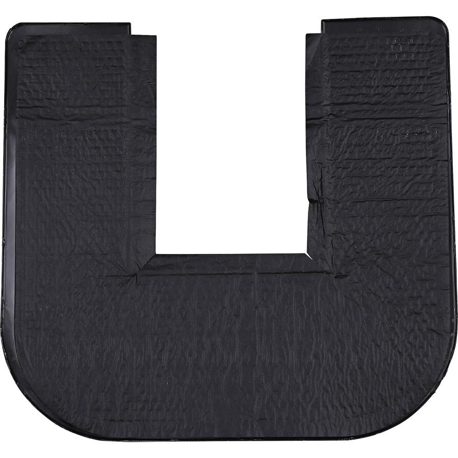 Genuine Joe Deodorizing Commode Mat - Restroom - Black - 6 / Carton. Picture 4