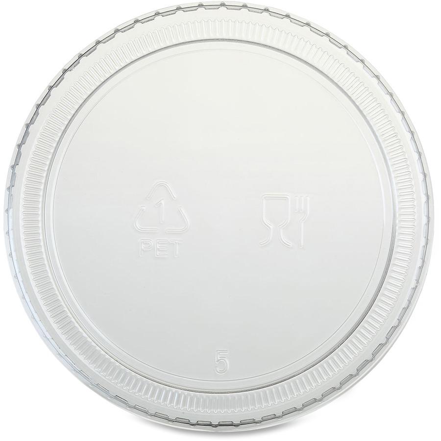 Genuine Joe Portion Cup Lid - 2.9" Diameter - Transparent, Clear - 50/Bag - 50 / Carton. Picture 6
