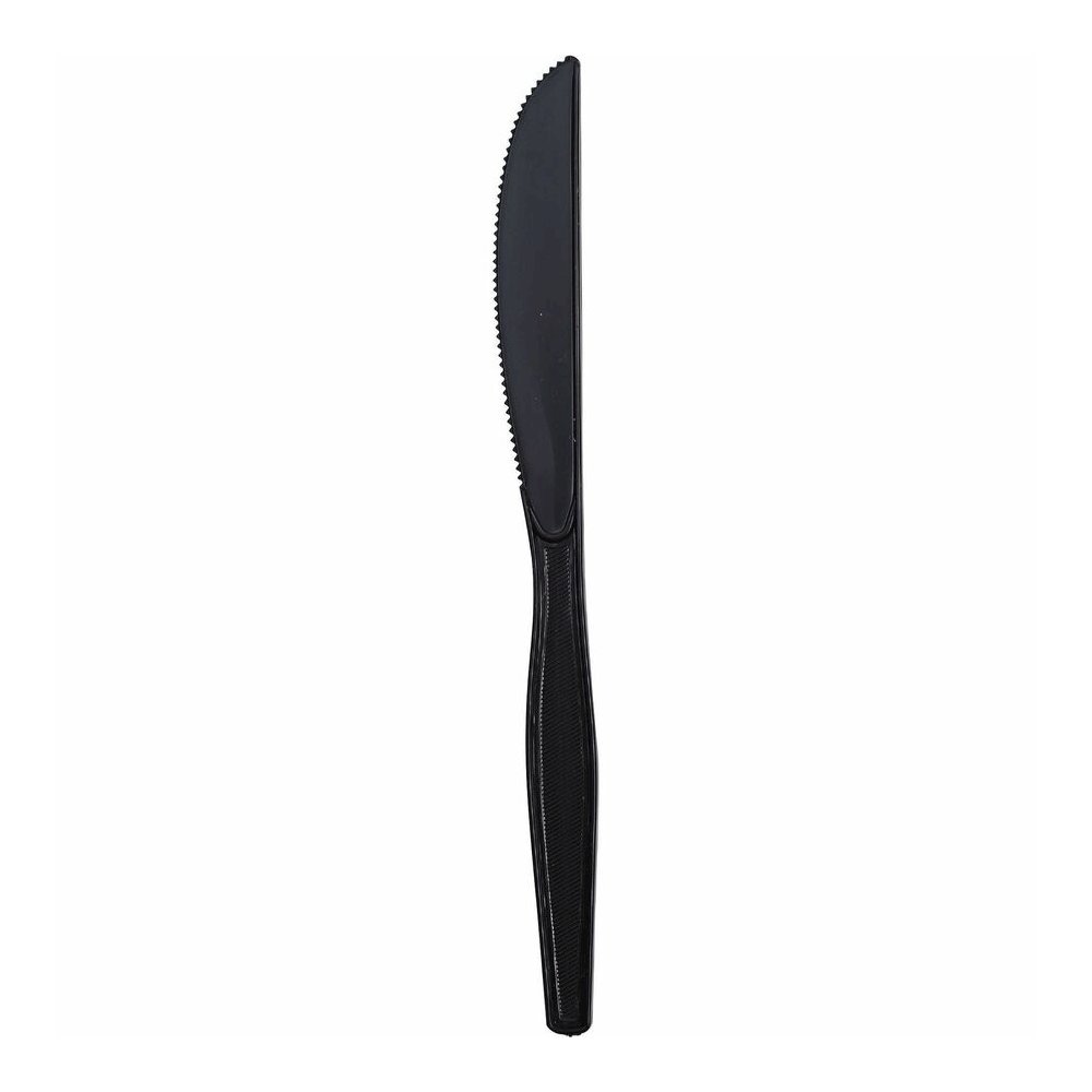 Genuine Joe Heavyweight Knife - 1 Piece(s) - 1000/Carton - Knife - 1 x Knife - Disposable - Textured - Black. Picture 6