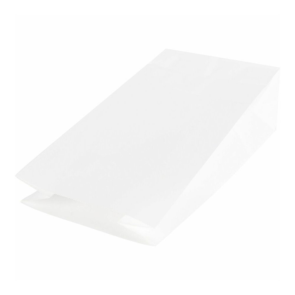 Sparco White Kraft Paper Bags - 11" Length x 6" Width - White - Paper - 100 / Pack. Picture 10