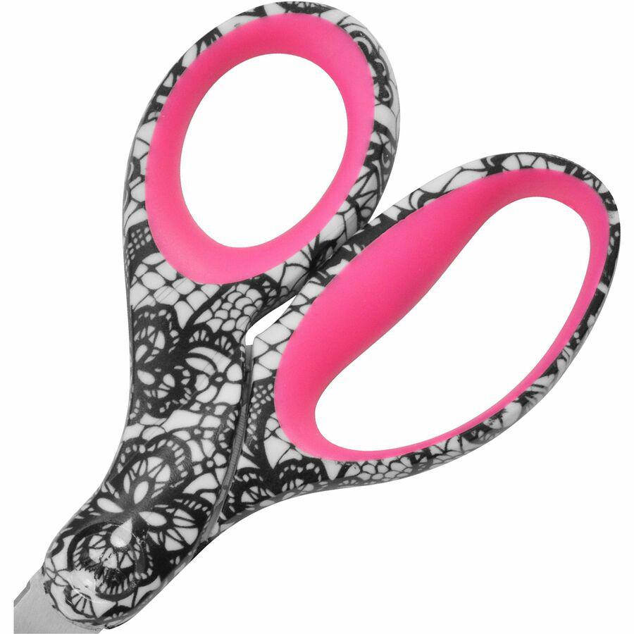 Westcott 8" Fashion Scissors - 8" Overall Length - Left/Right - Stainless Steel - Multi - 1 Each. Picture 4