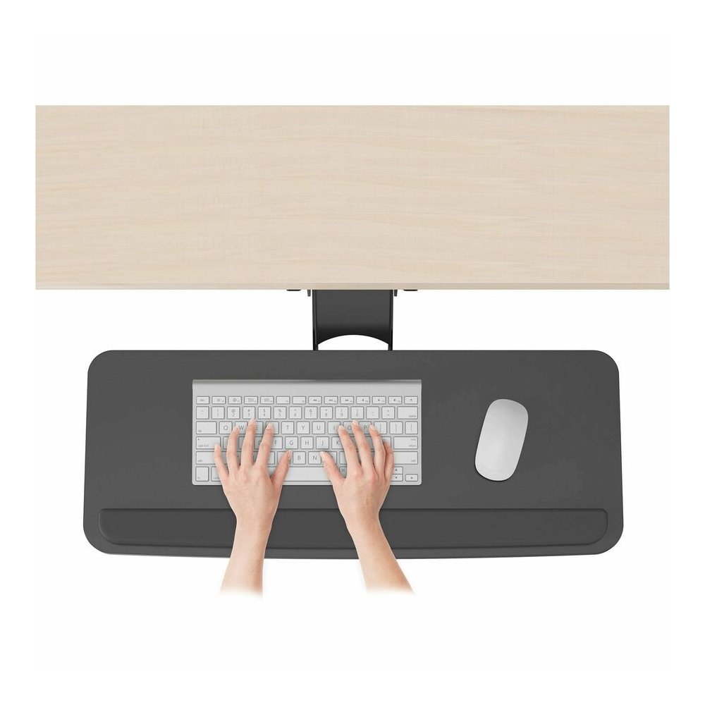 Lorell Universal Keyboard Tray - 5" Height x 10.9" Width - Black - 1 Each. Picture 16