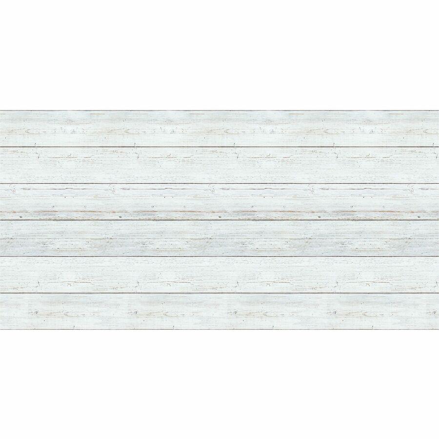 Fadeless Shiplap Design Board Art Paper - Fun and Learning, Classroom, Bulletin Board, Display, Craft, Art, Table Skirting, Decoration - 48"Height x 2"Width x 50 ftLength - 1 / Roll - Assorted. Picture 4