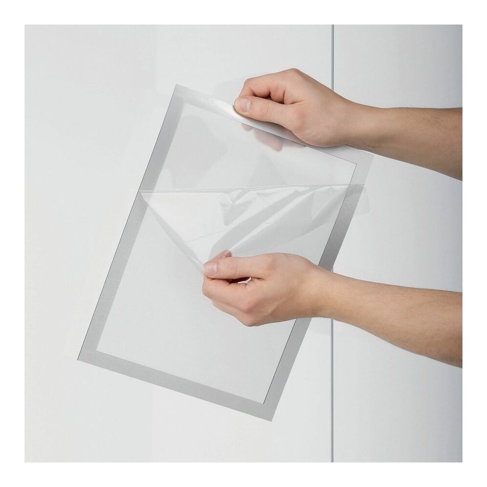 DURABLE The Infoframe - Glass-mountable, Window-mountable - Removable, Both Sides Display, Sturdy, UV Resistant, Heat Resistant, Repositionable - Information, Advertising - 2 / Pack. Picture 8