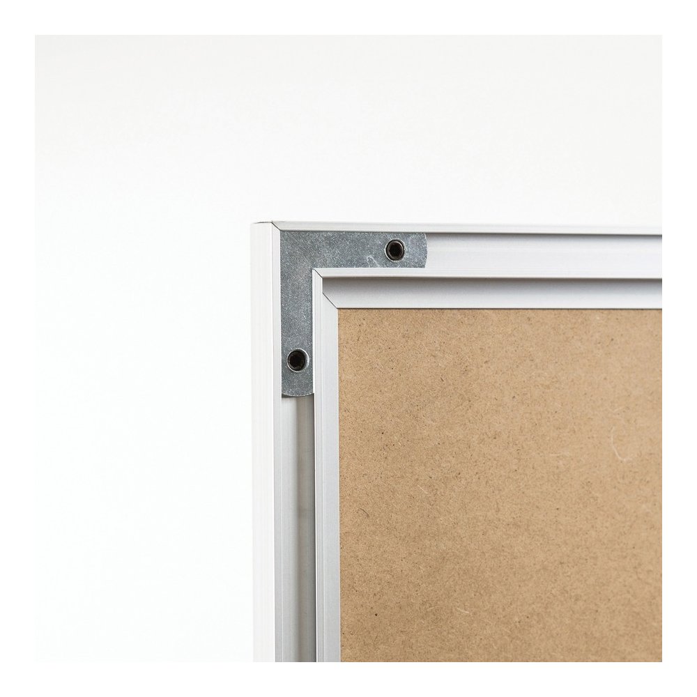 U Brands Melamine Non-Magnetic Dry-Erase Board - 72" (6 ft) Width x 48" (4 ft) Height - White Melamine Surface - Silver Aluminum Frame - Rectangle - Horizontal/Vertical - 1 Each. Picture 6