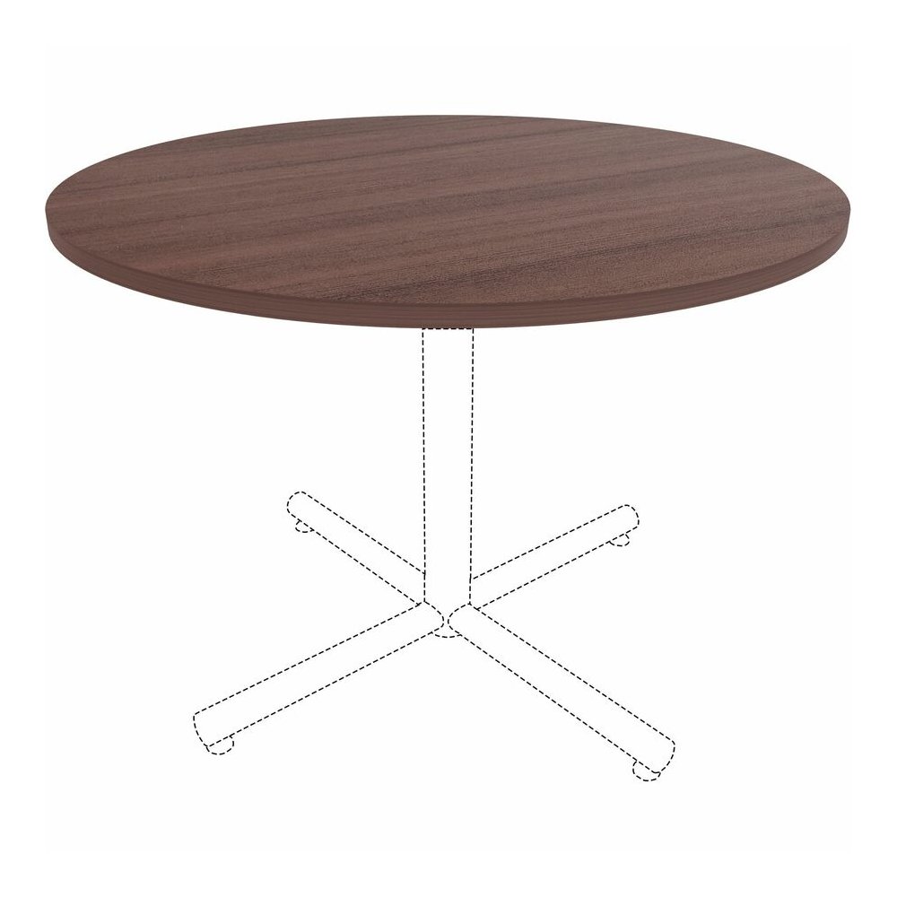 Lorell Essentials Conference Tabletop - Espresso Round Top - Contemporary Style - 1" Table Top Thickness x 42" Table Top Diameter - Assembly Required - 1 Each. Picture 9