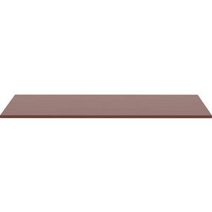 Lorell Revelance Conference Rectangular Tabletop - 71.6" x 47.3" x 1" x 1" - Material: Laminate - Finish: Mahogany. Picture 7