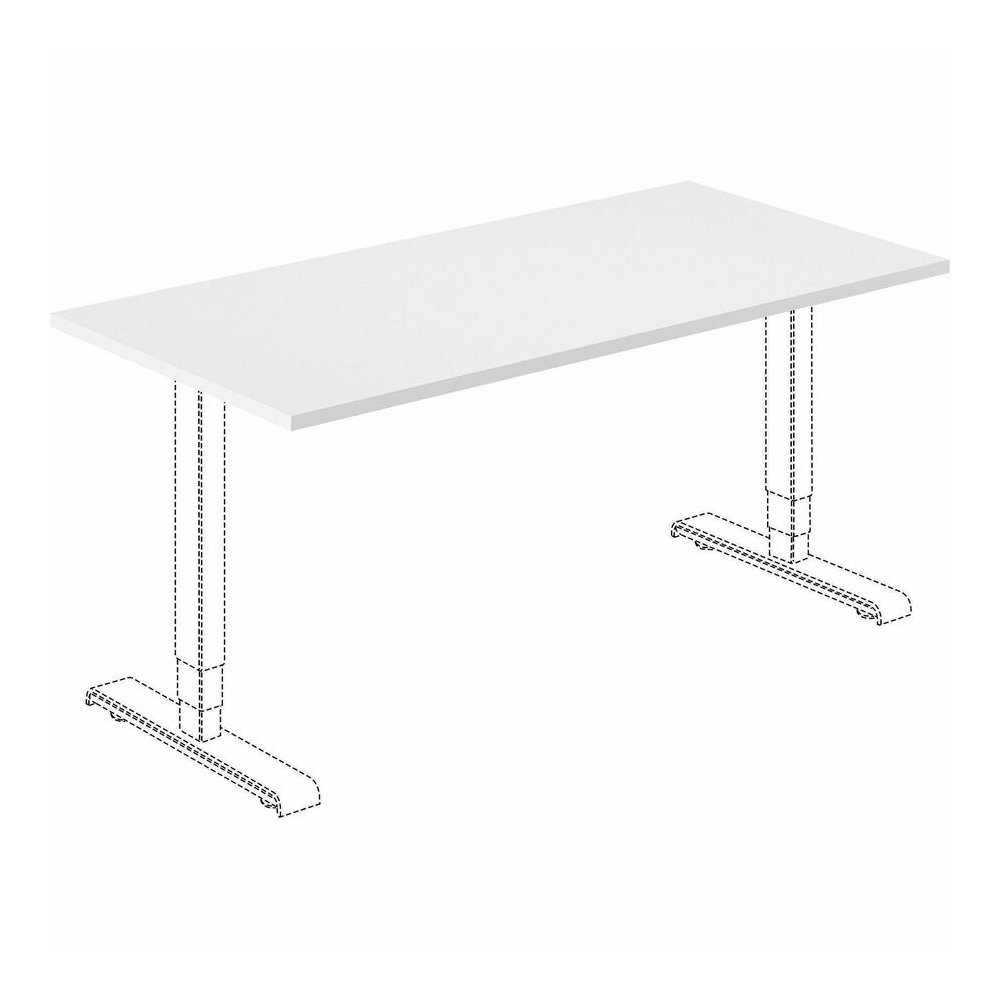 Lorell Training Tabletop - White Rectangle Top - 60" Table Top Length x 30" Table Top Width x 1" Table Top Thickness - Assembly Required - Particleboard, Melamine Top Material - 1 Each. Picture 6
