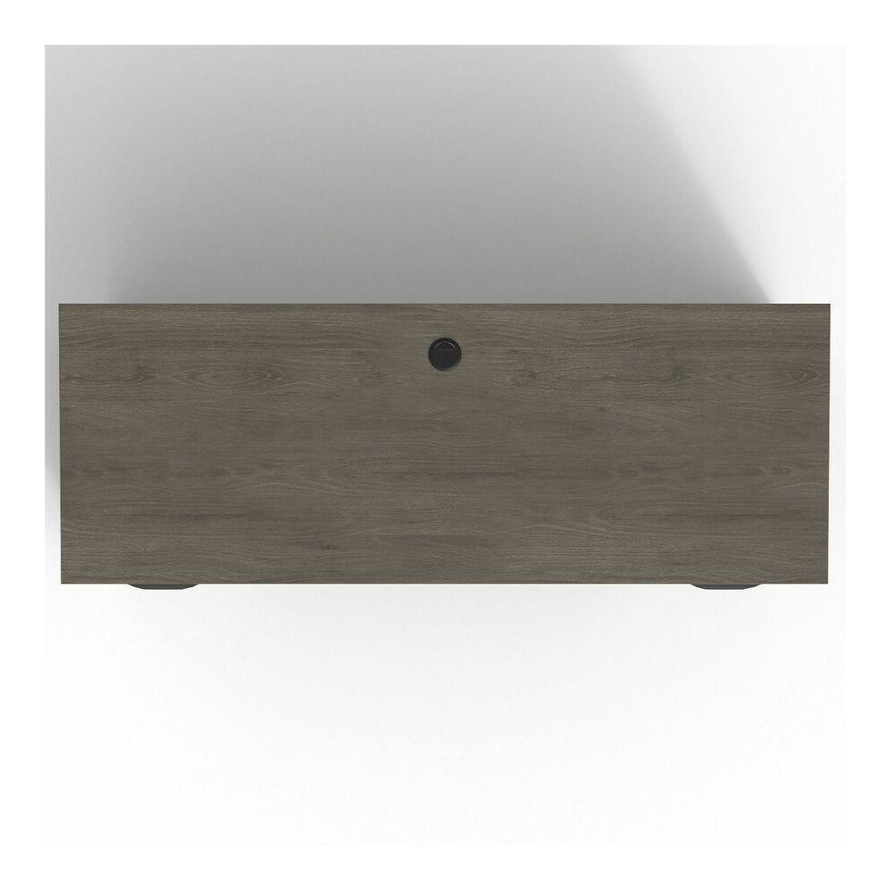 Lorell Prominence 2.0 Double-Pedestal Credenza - Rectangle - 29" Height x 66" Width x 24" Depth, 1" Thickness Top - Total Drawer(s): 2 - Double Pedestal on Left/Right Side - Band Edge - Material: Part. Picture 9