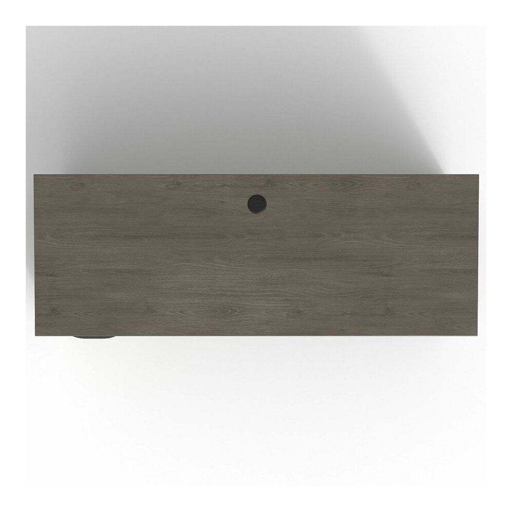 Lorell Prominence 2.0 Left-Pedestal Credenza - Rectangle - 29" Height x 66" Width x 24" Depth, 1" Thickness Top - Total Drawer(s): 2 - Single Pedestal on Left Side - Band Edge - Material: Particleboar. Picture 13