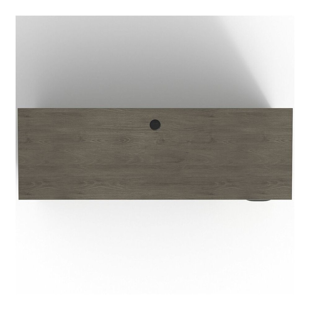 Lorell Prominence 2.0 Right-Pedestal Credenza - Rectangle - 29" Height x 72" Width x 24" Depth, 1" Thickness Top - Total Drawer(s): 2 - Single Pedestal on Right Side - Band Edge - Material: Particlebo. Picture 11