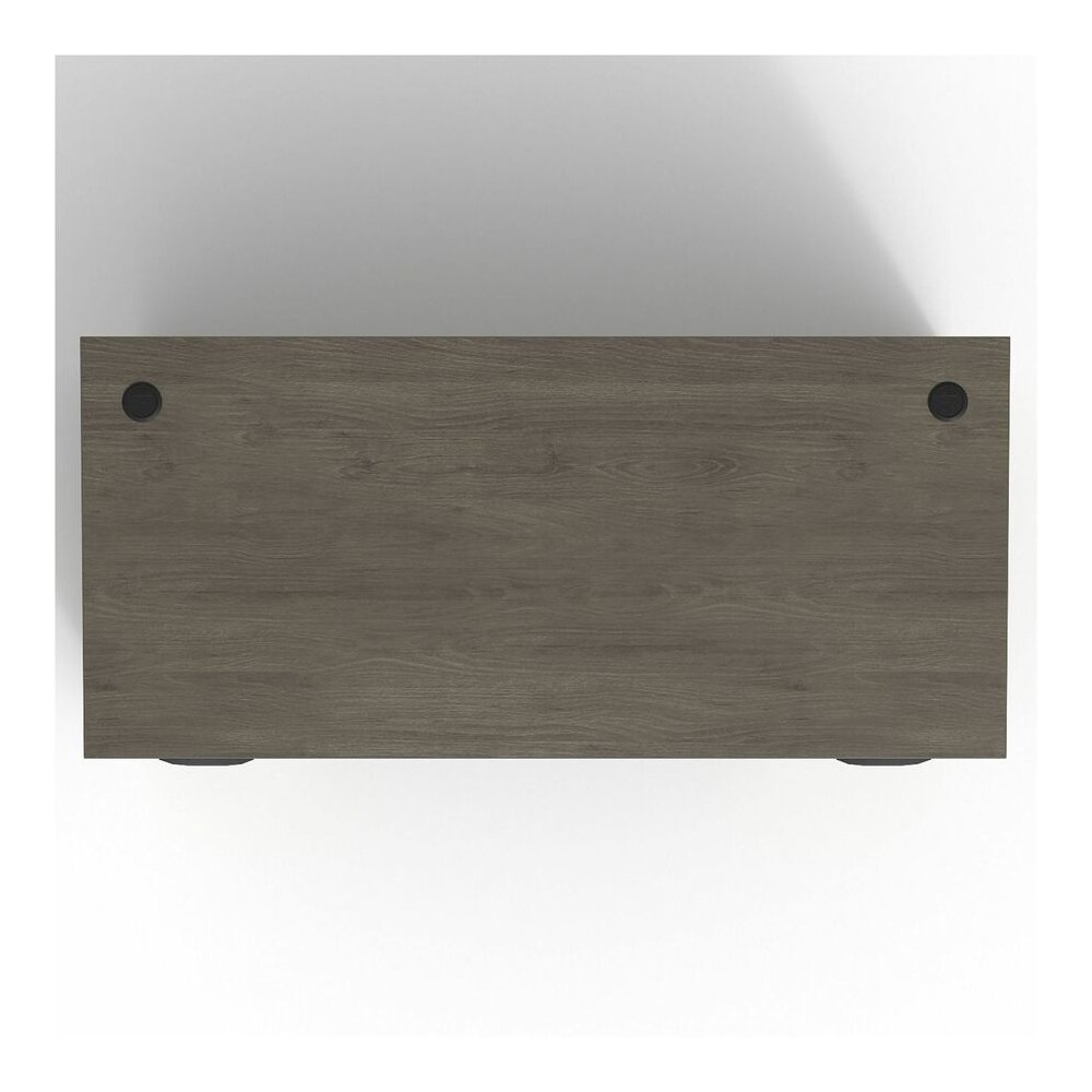 Lorell Prominence 2.0 Double-Pedestal Desk - Rectangle - 29" Height x 66" Width x 30" Depth, 1" Thickness Top - Total Drawer(s): 5 - Double Pedestal on Left/Right Side - Band Edge - Material: Particle. Picture 11