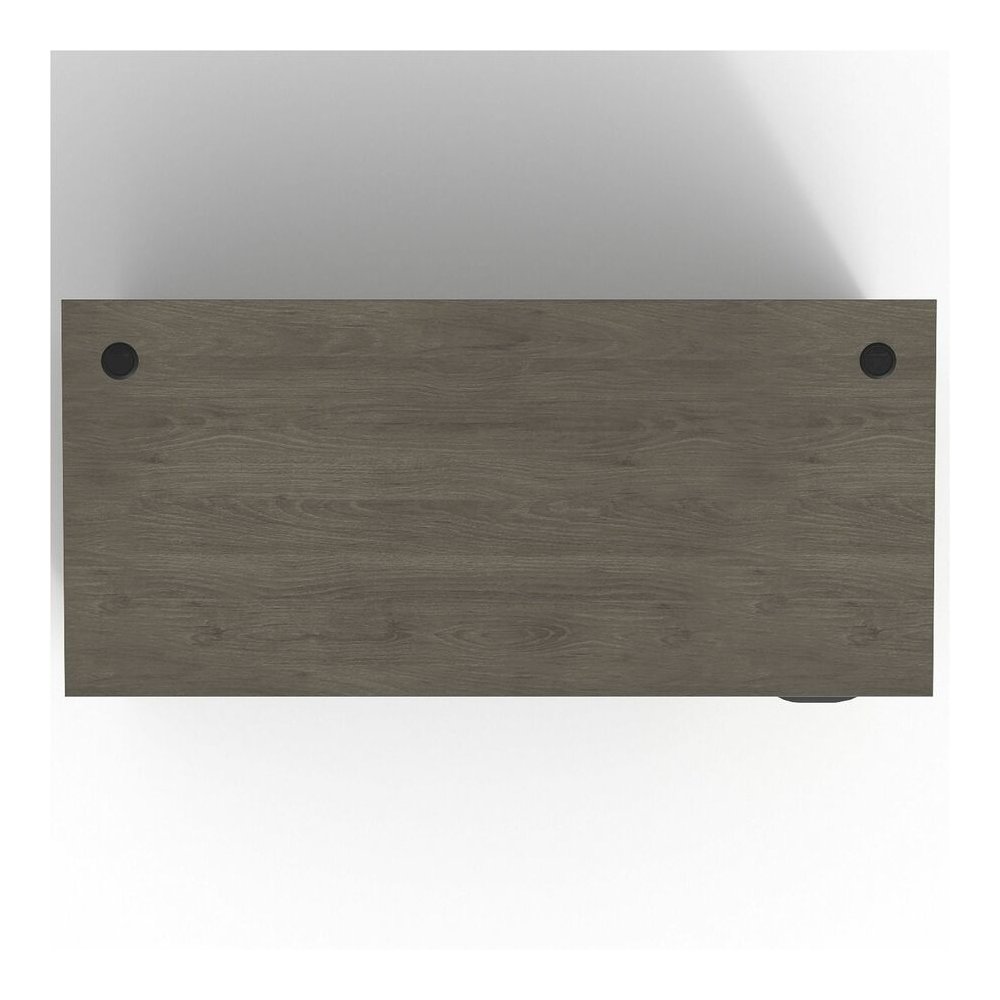 Lorell Prominence 2.0 Right-Pedestal Desk - Rectangle - 29" Height x 66" Width x 30" Depth, 1" Thickness Top - Total Drawer(s): 3 - Single Pedestal on Right Side - Band Edge - Material: Particleboard . Picture 11