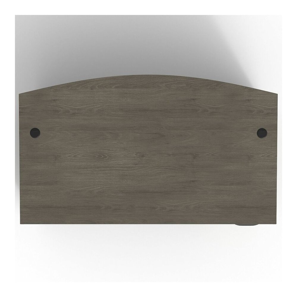 Lorell Prominence 2.0 Bowfront Left-Pedestal Desk - Rectangle - 29" Height x 72" Width x 42" Depth, 1" Thickness Top - Total Drawer(s): 3 - Double Pedestal on Left Side - Band Edge - Material: Particl. Picture 10