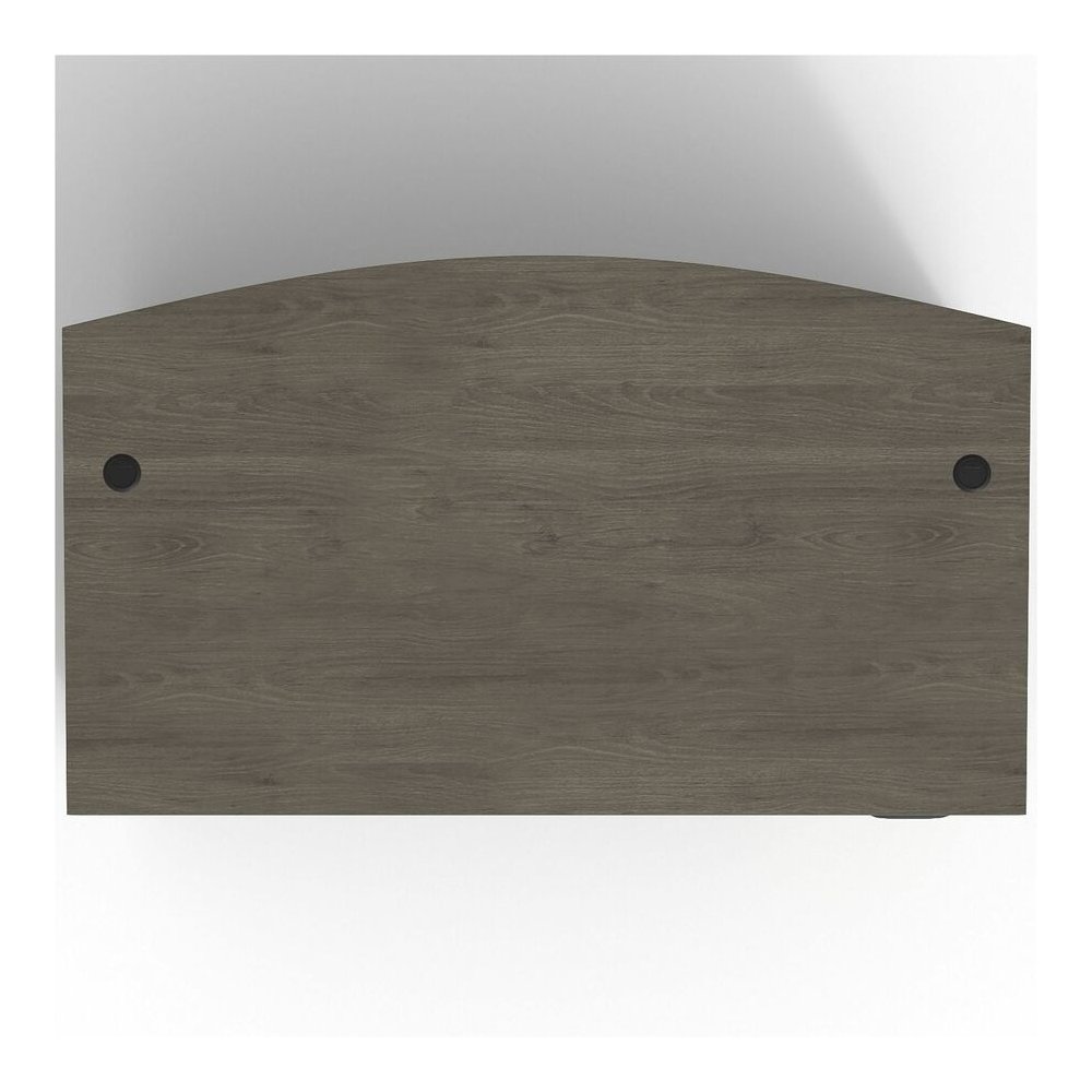 Lorell Prominence 2.0 Bowfront Right-Pedestal Desk - Rectangle - 29" Height x 72" Width x 42" Depth, 1" Thickness Top - Total Drawer(s): 3 - Double Pedestal on Right Side - Band Edge - Material: Parti. Picture 13