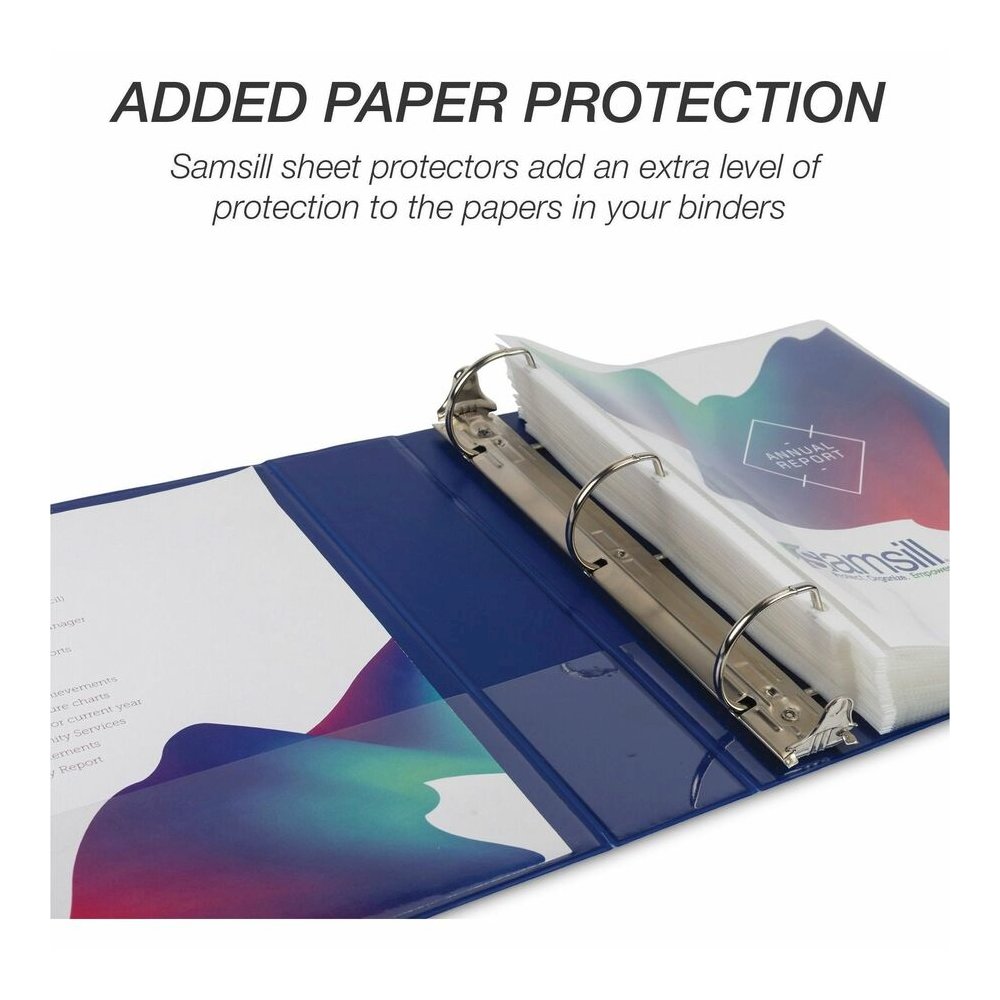 Samsill Durable View Binders - 2" Binder Capacity - Letter - 8 1/2" x 11" Sheet Size - 475 Sheet Capacity - 3 Ring - Fastener: D-Ring - Pocket: 2, Internal - Polypropylene, Chipboard - Assorted - Dura. Picture 10