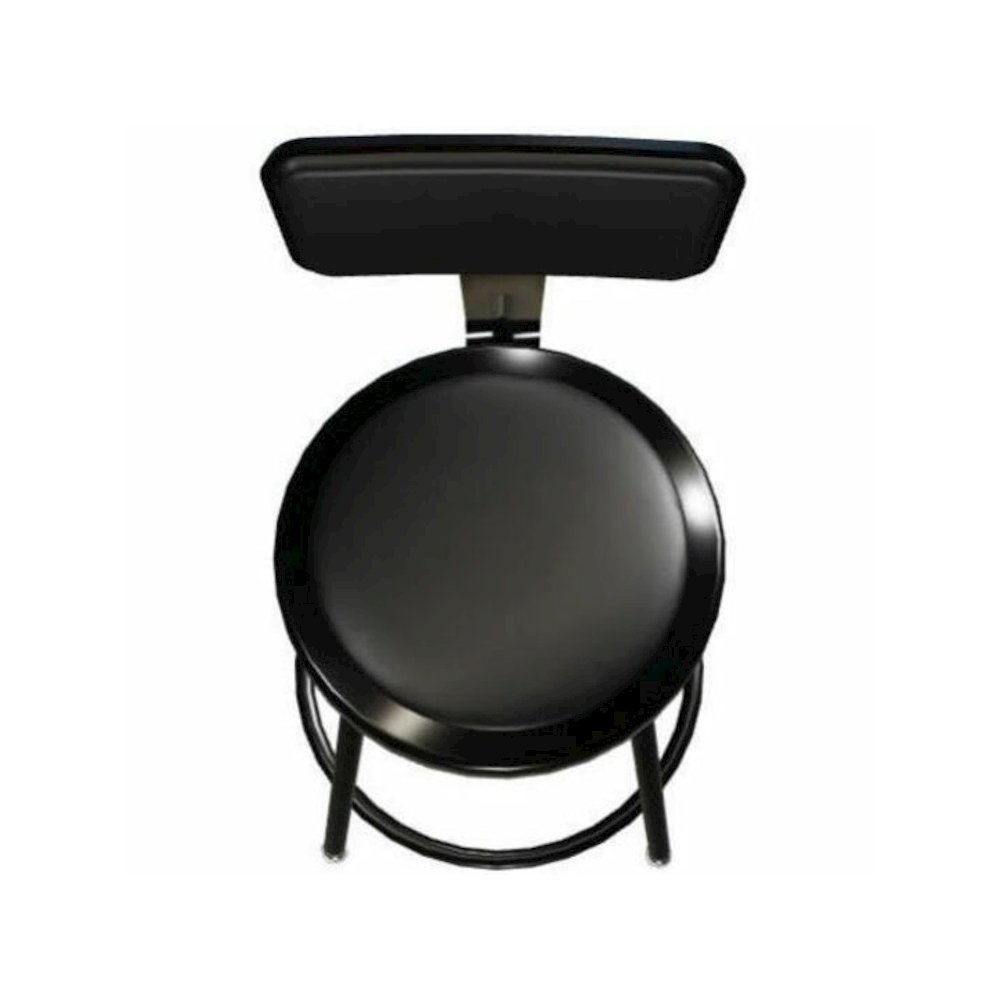 National Public Seating 6400 Series Heavy-Duty Padded Stools - Black Seat Color - Vinyl, Medium Density Fiber (MDF) Seat Material - Black Frame Color - Steel Frame Material - Four-legged Base - Black . Picture 14