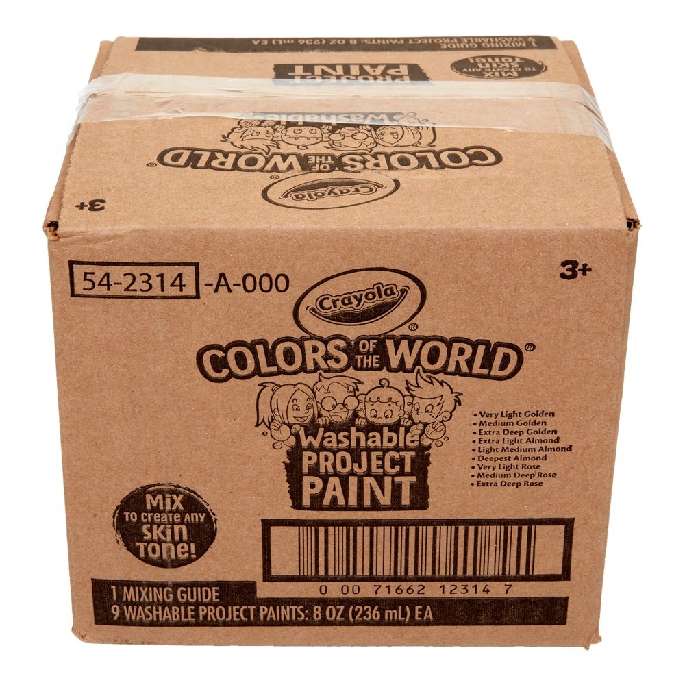 Crayola Colors of the World™ Washable Paint - Multicolor - 8 fl oz - Washable - 9 / Box. Picture 13